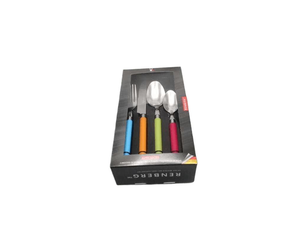 Cutlery Set Stainless Steel (6 Dinner Spoon / 6 Dinner Fork / 6 Dinner Knife / 6 Tea Spoon)
