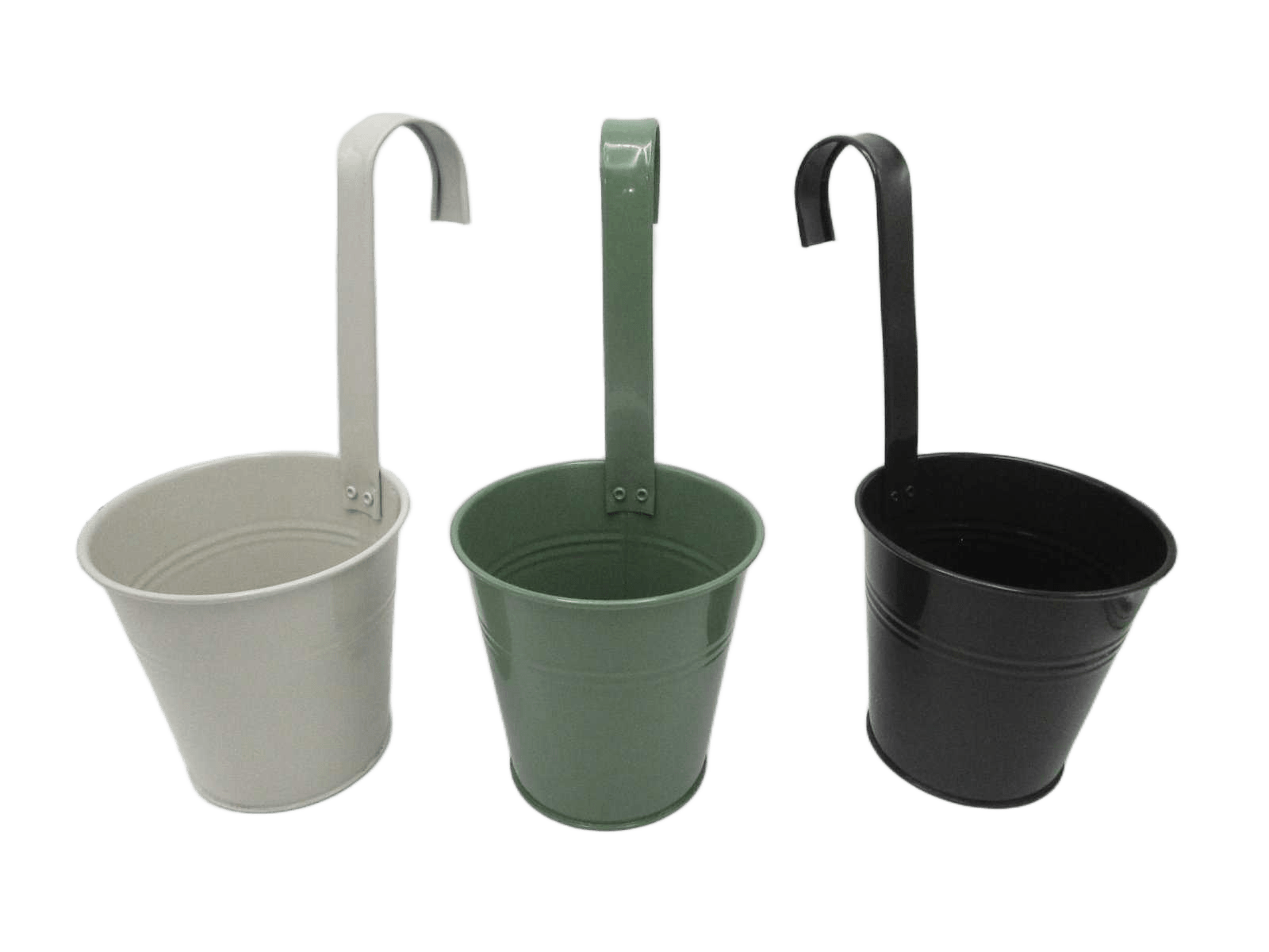 Flowerpot With Hook 3ass Clr