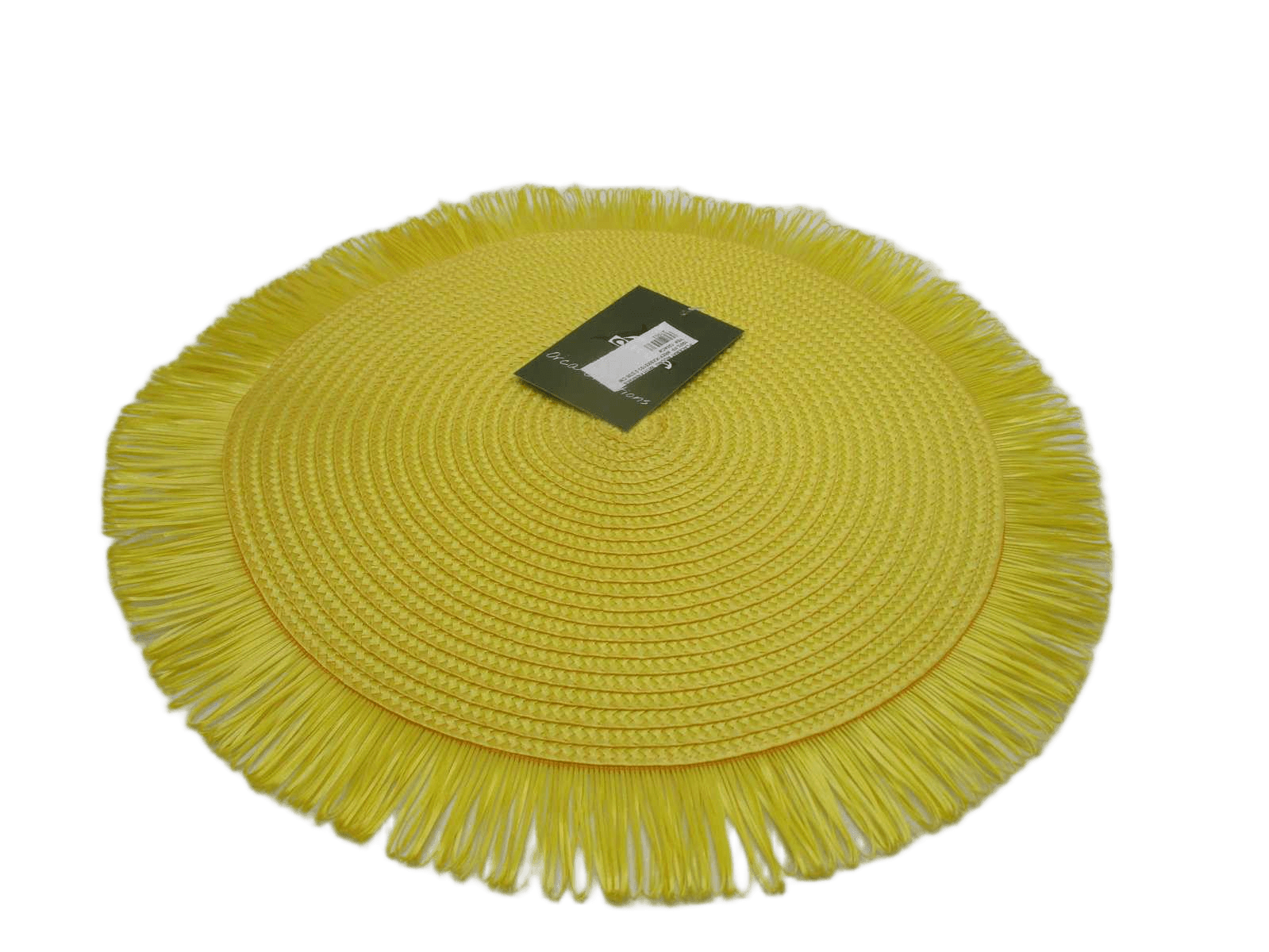 Placemat Round With Fringes 100% Pp