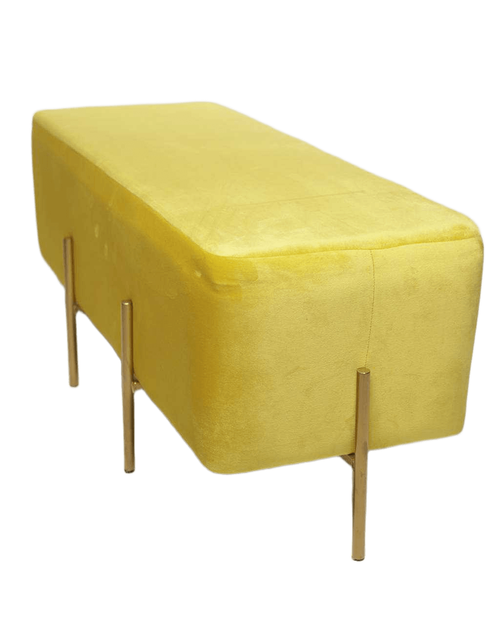 Bench Gold Feet 19 Yellow 100*37*40