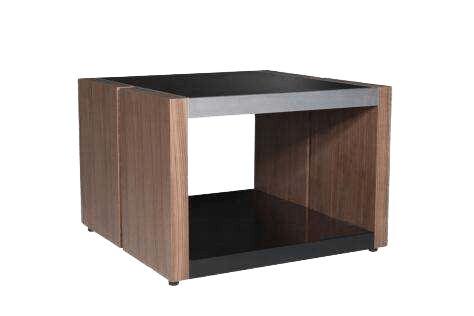 End Table Side Board & Base: Vc-11 America Walnut +black Glass 550*550*550
