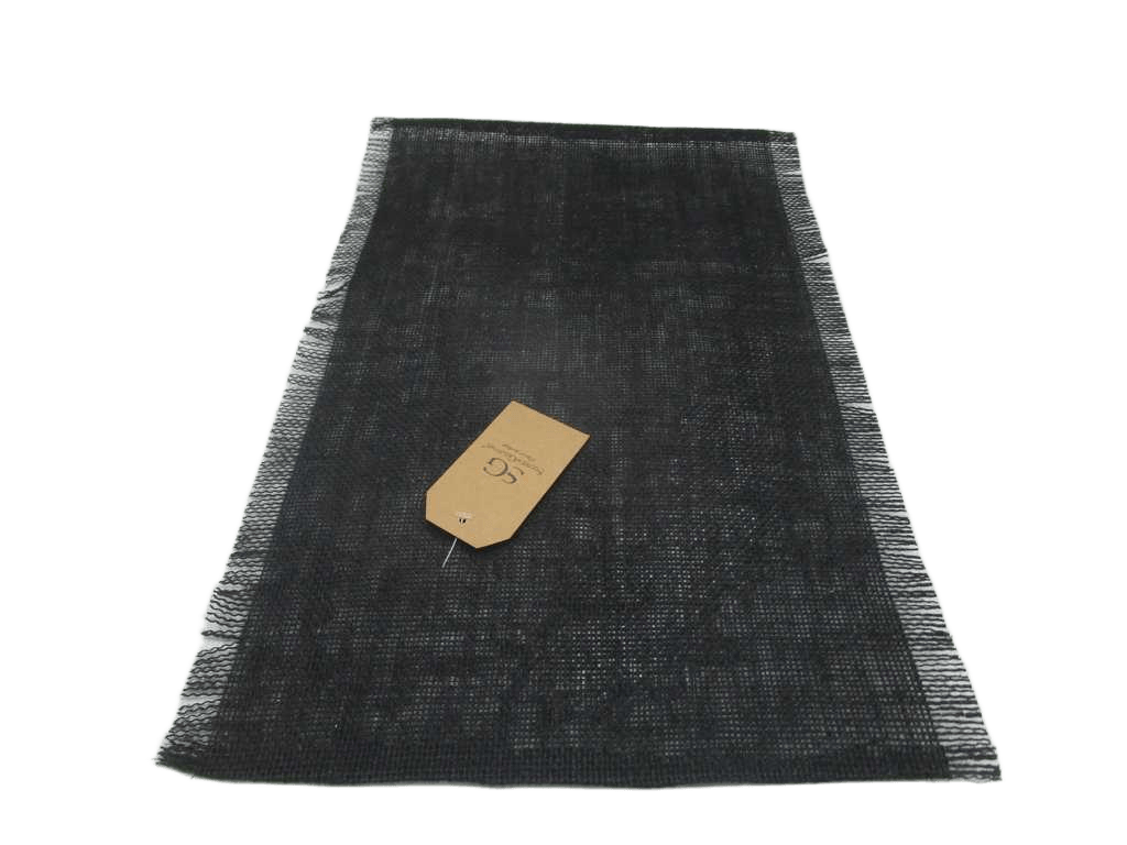 Black Jute Placemat 45x30cm
