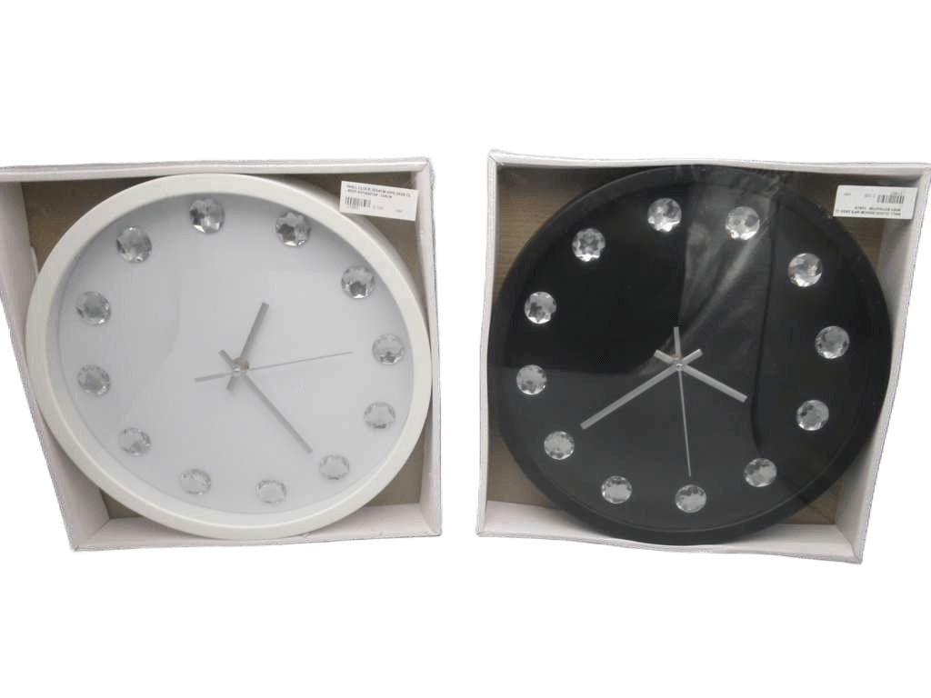 Clock Wall 30x4cm Hips 2ass Cl