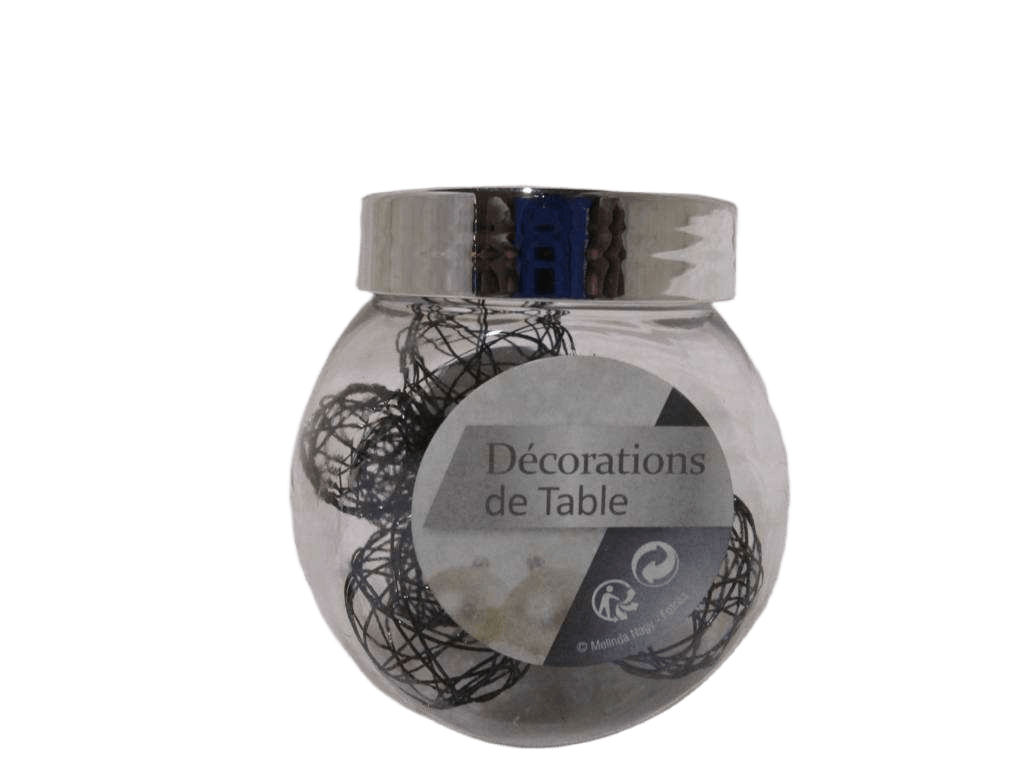 Acc Jar Wire Balls X10 Black