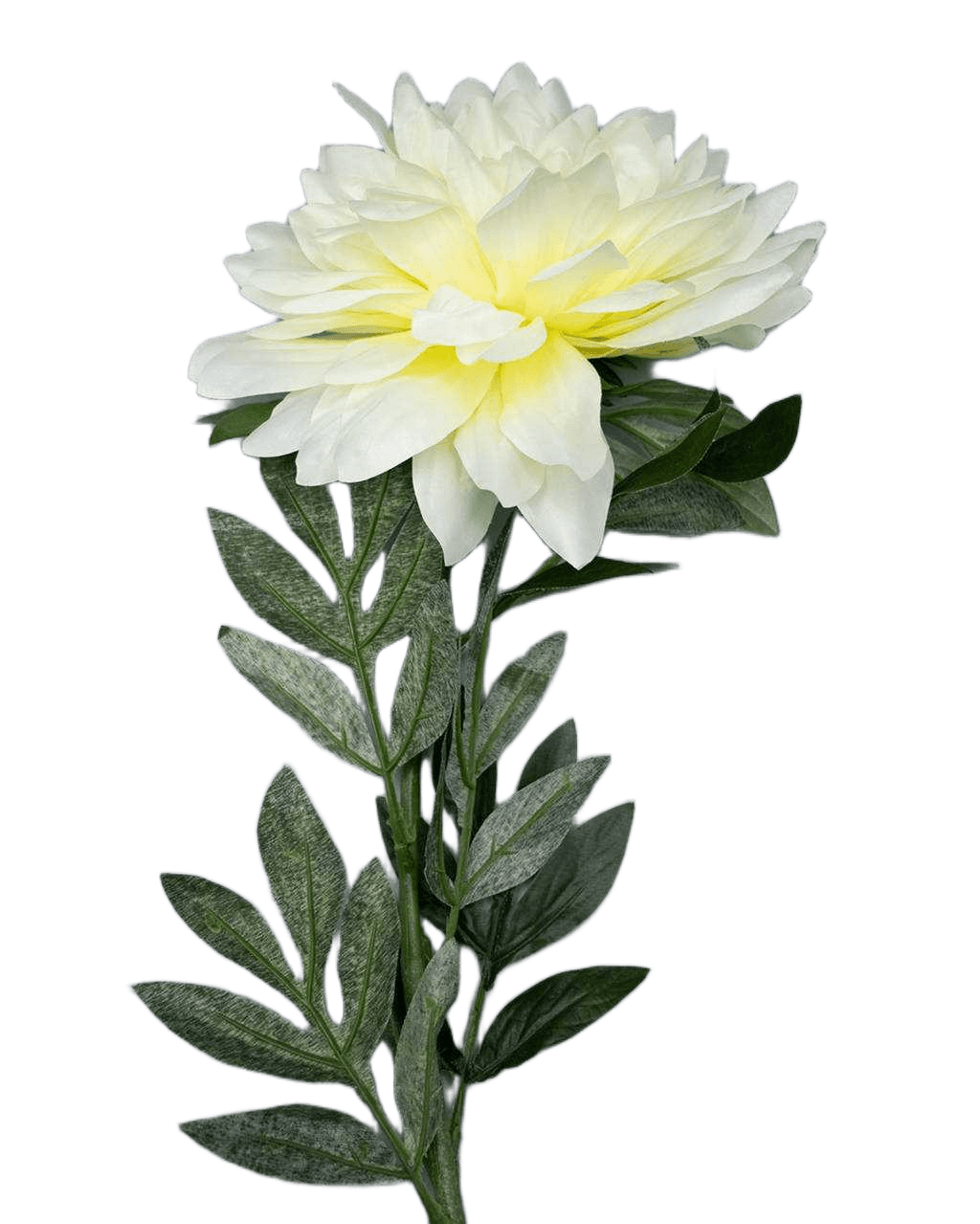 Artificial Flower Single Bigest Dahlia White 96 Cm