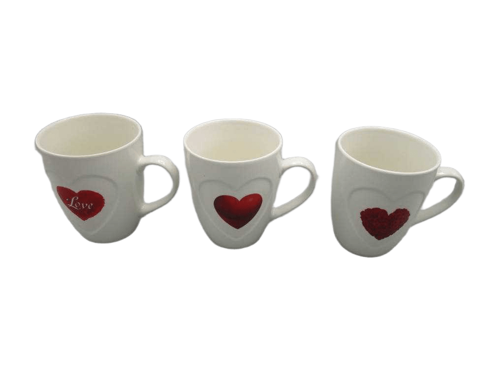 Mug D8,5/5,9x10,5cm 330ml 3as