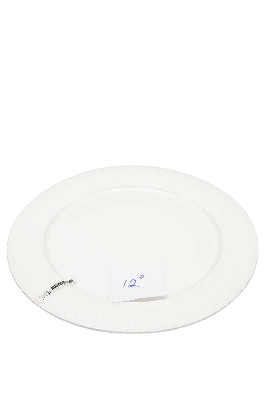 Plate 12'' Round Plated:30.5x2.3