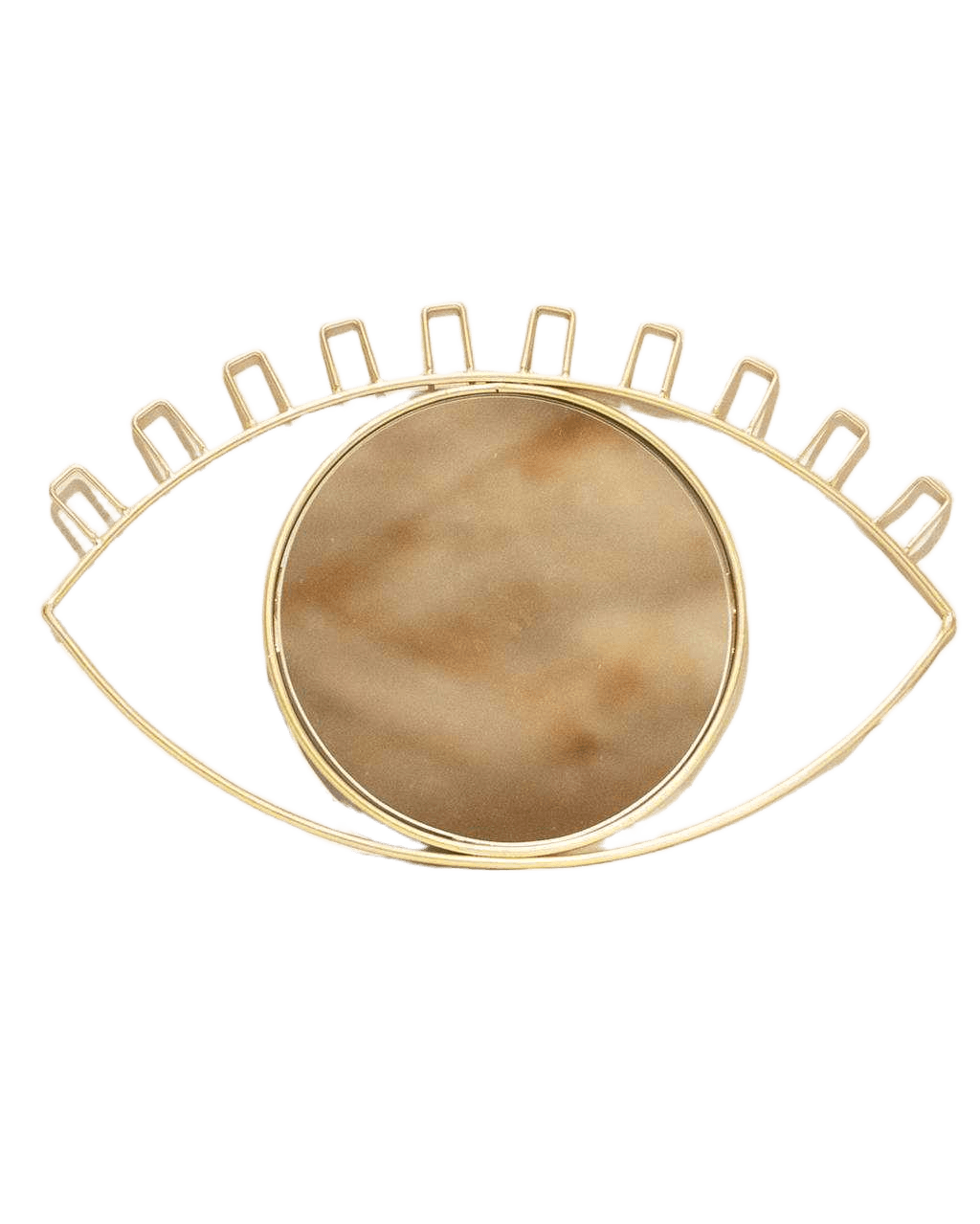 Mirror Metal 4mm Eye Shape Gold25*40