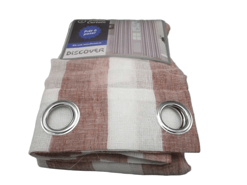 Curtain, 14 Rings Silver 100% Polyester, Gsm: 140g