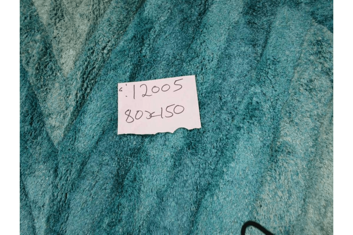 Carpet Polyester Soft & Silk Shaggy 3d Turqouise