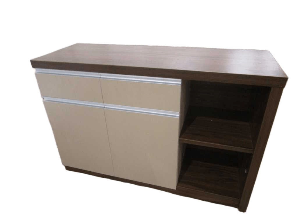 Cabinet Tea 120x43x80 Cm Clr Cream White+c Walnut Ref 23uxd103 /1cl
