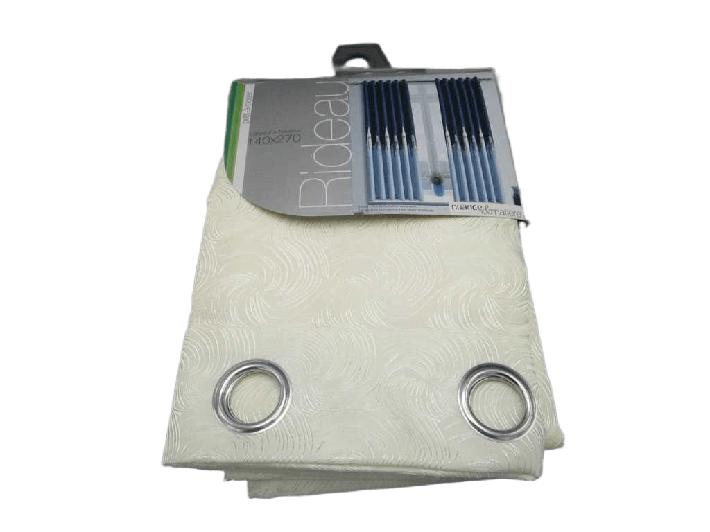Curtain 140*270, Ployester 8 Rings Silver 145gsm10140x270