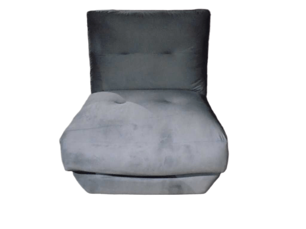 Single Chair Fixed Fabric 250 – 28 Grey 1cl
