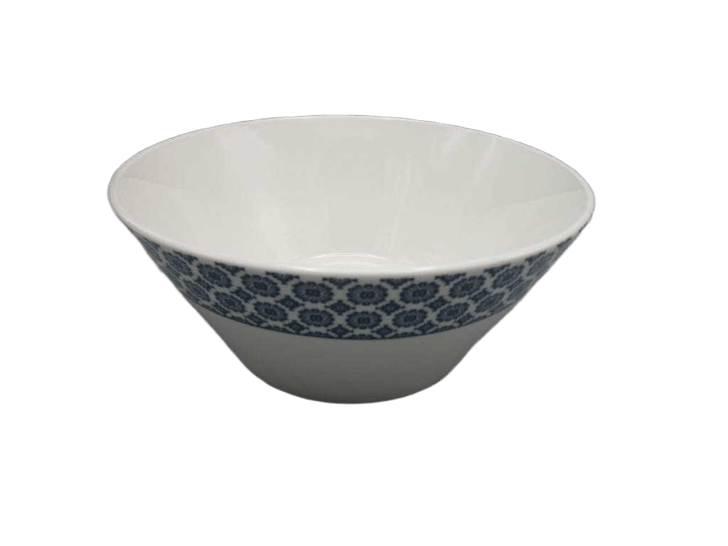 Bowl Salad Cottage Porcelaine Bleu M8