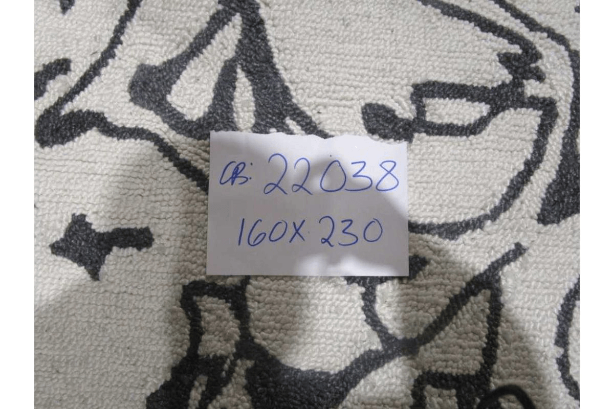 Carpet Handtuffed Crafted With Wool 80% & Viscose 20%,100% Cotton Backing