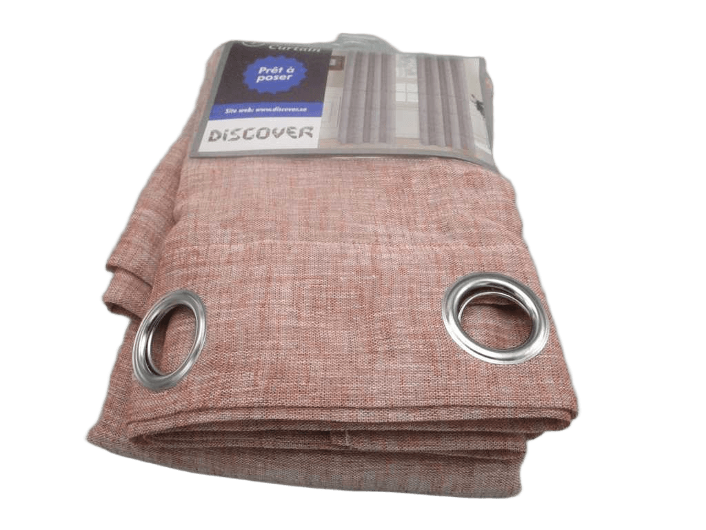 Curtain, 14 Rings Silver 100% Polyester, Gsm: 149g