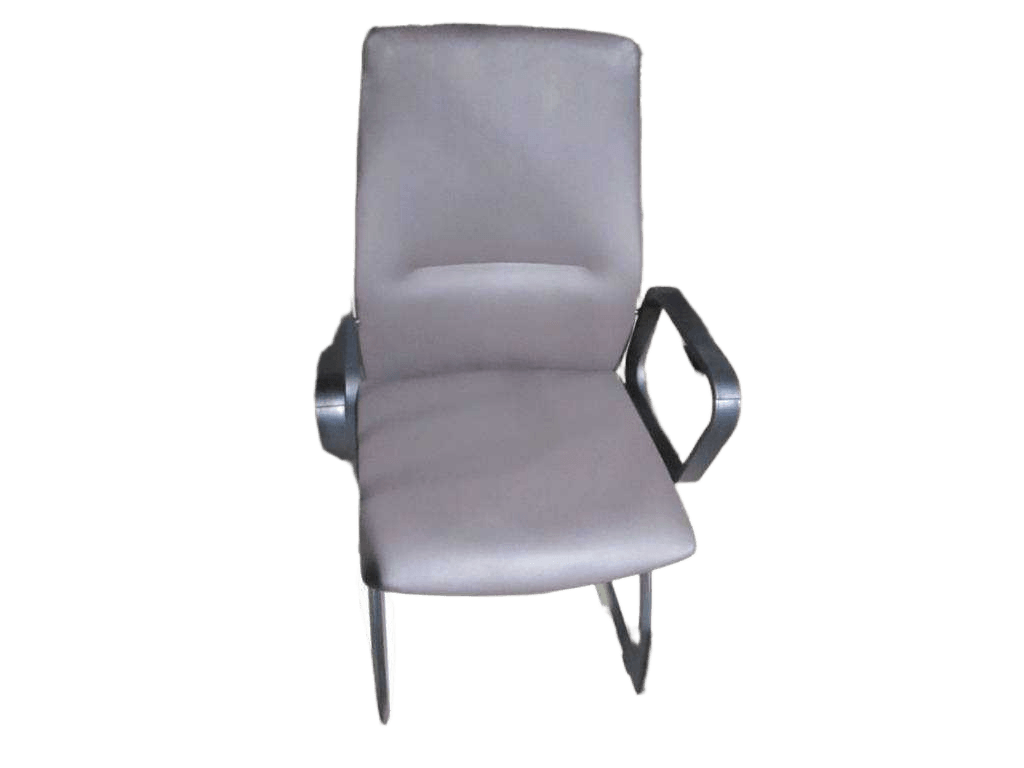 Visitor Chair, Pu Iron Base, Powder Coating 173 Brown 173 Brown