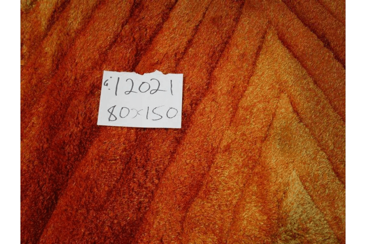 Carpet Polyester Soft & Silk Shaggy 3d Orange