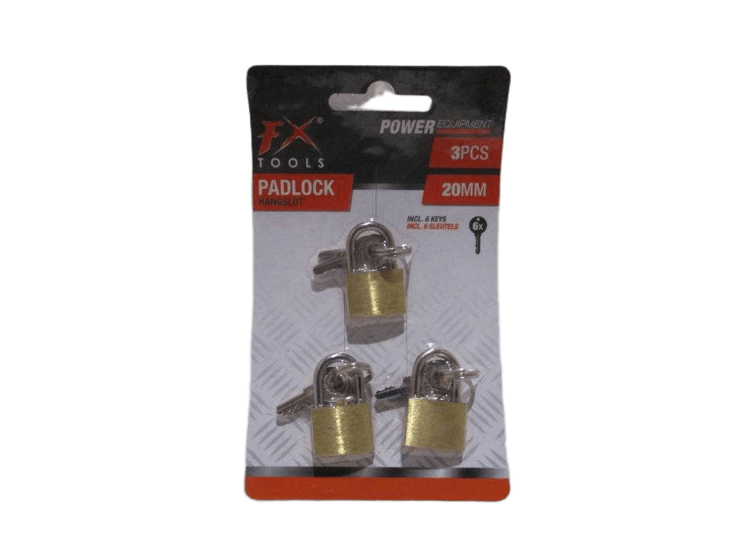 Padlock 3pcs 20mm Copper