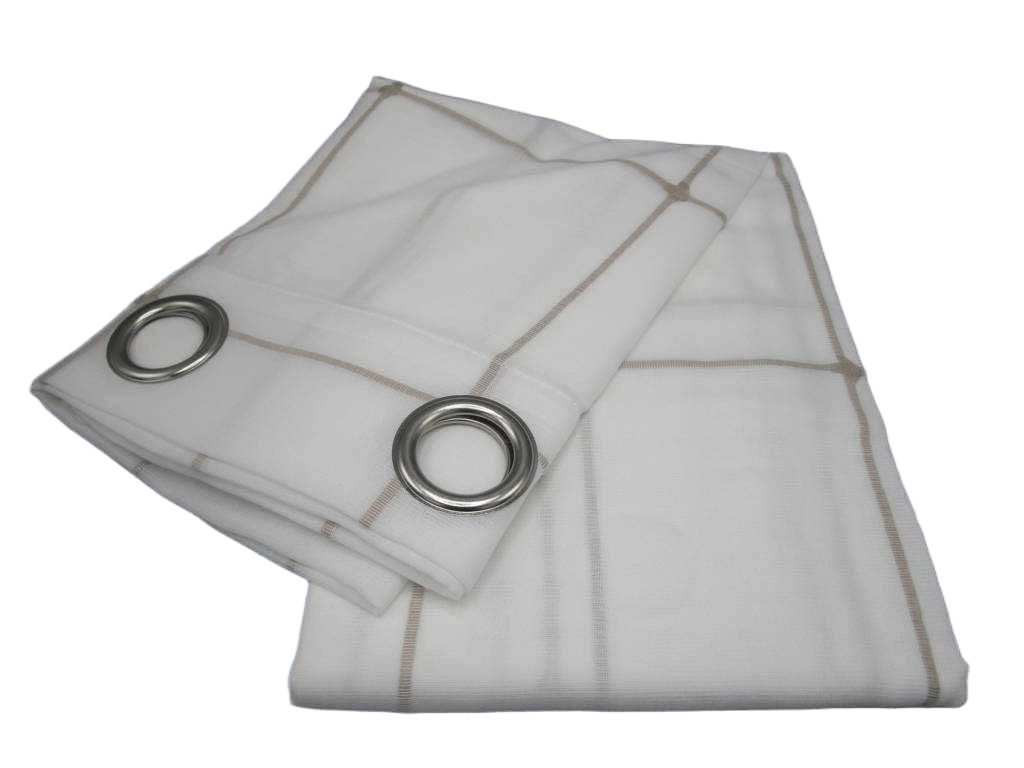 Curtain Voile 140 X 270 Cm 100% Polyester- 8 Rings