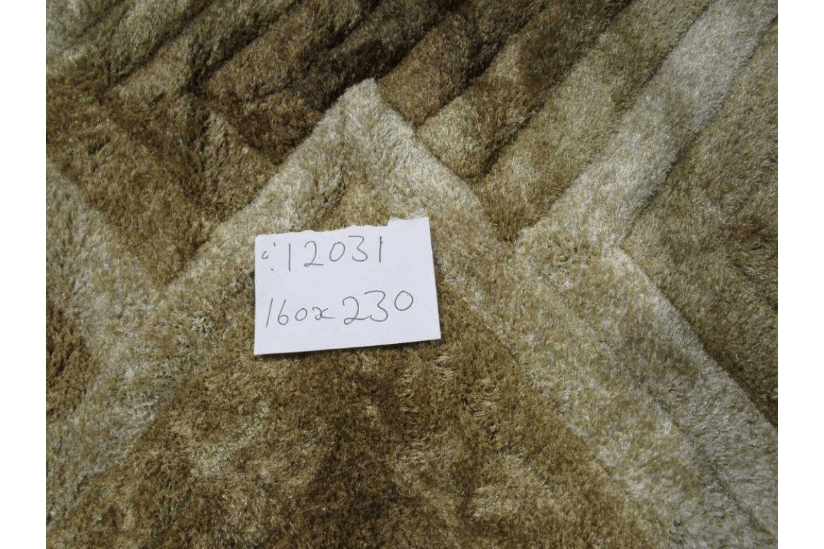 Carpet Polyester Soft & Silk Shaggy 3d Brown