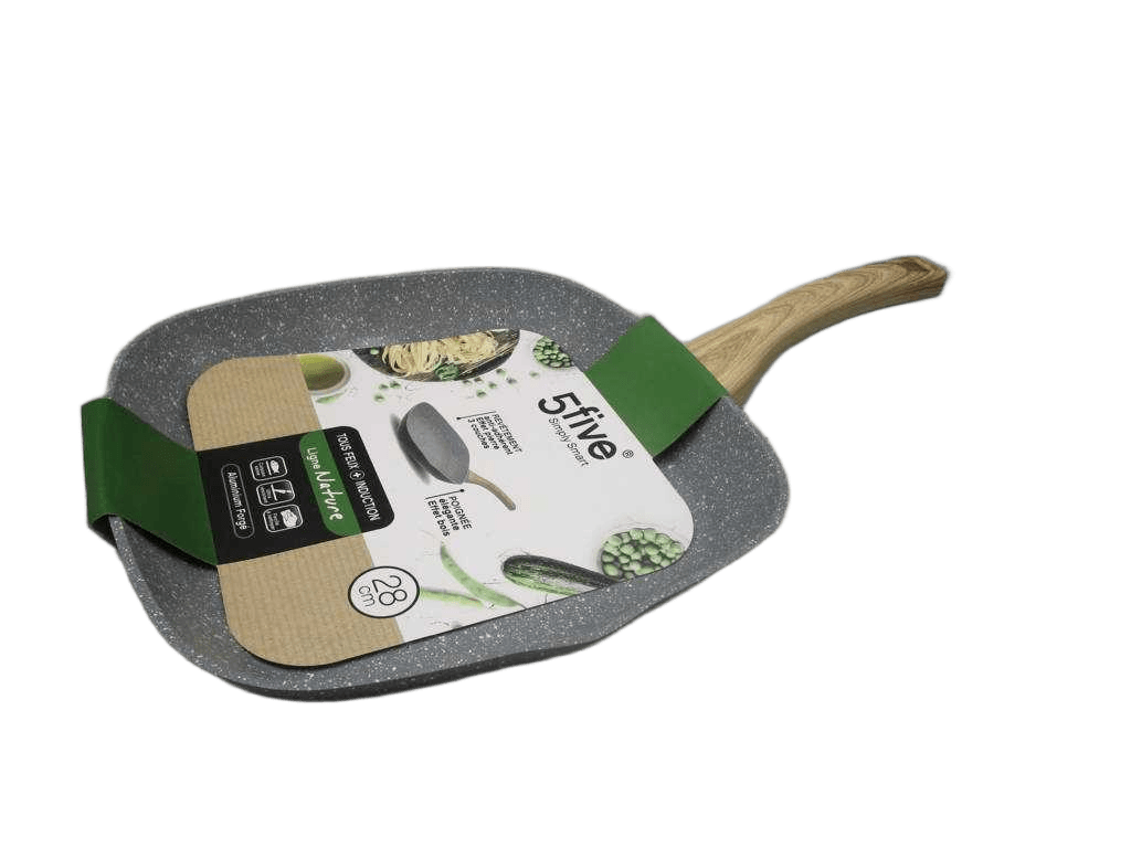 Pan Grill 28 Alu Forge Nature