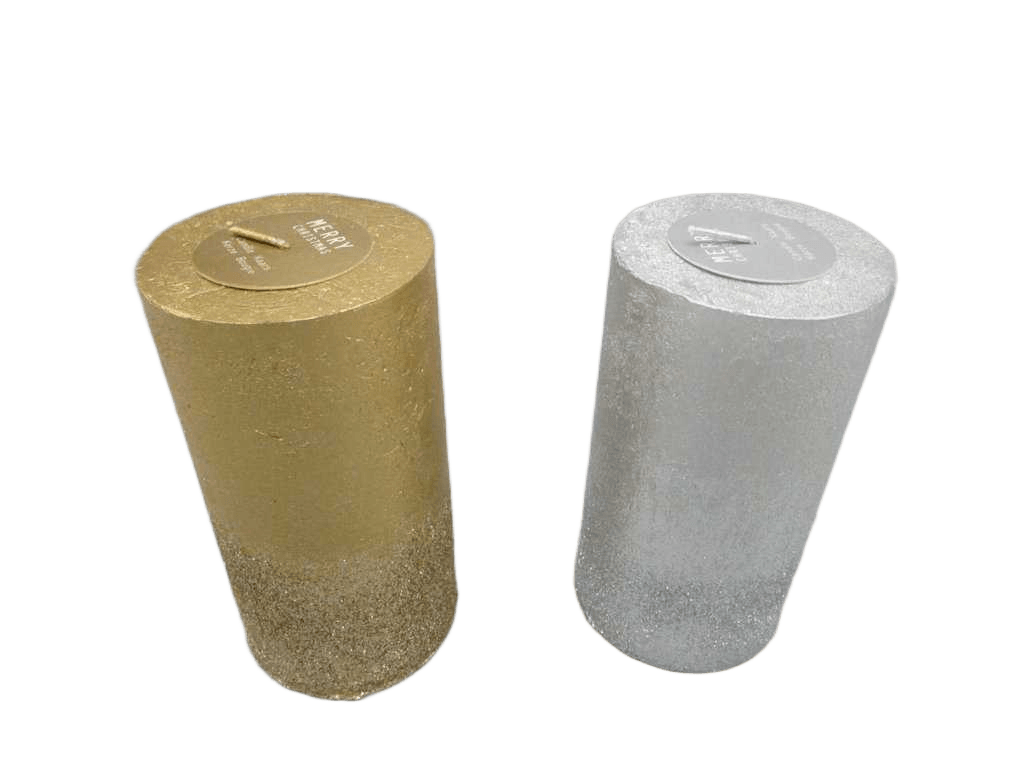 Candle Pillar Wax 7x13cm 2ass