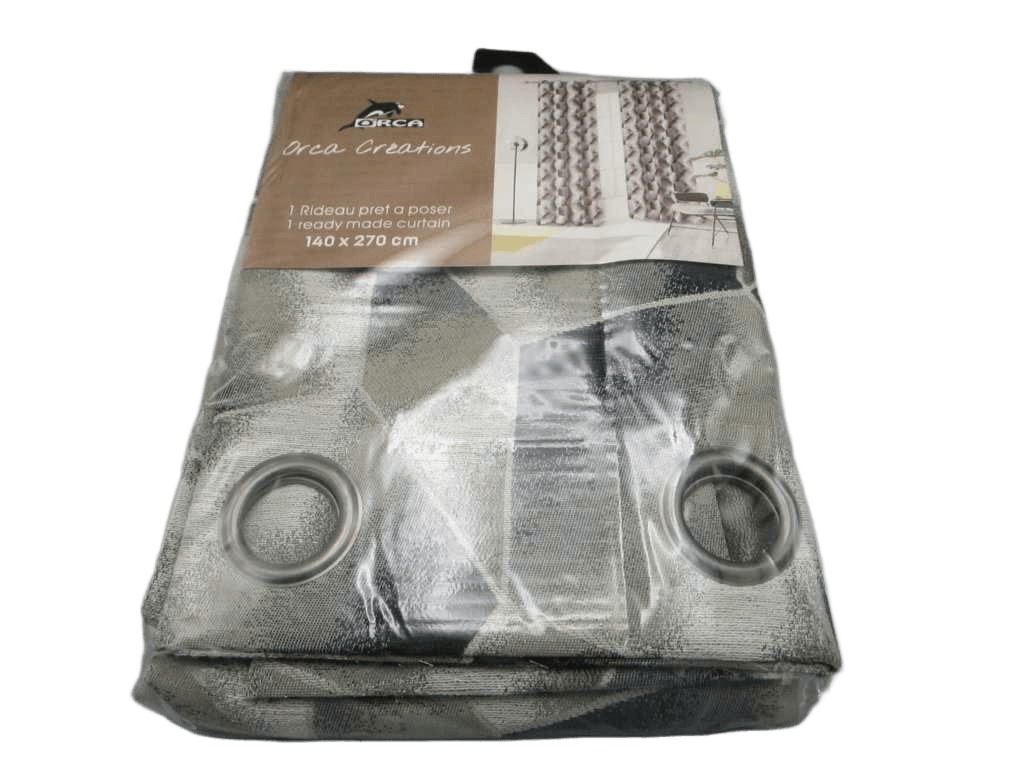 Curtain Jacquard 140 X 270 Cm - 8 Rings - 97 % Polyester 3%linen 310 Gsm