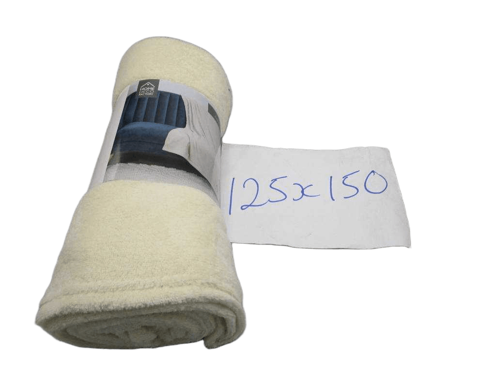 Plaid Microfibre Beige 125x150cm M6