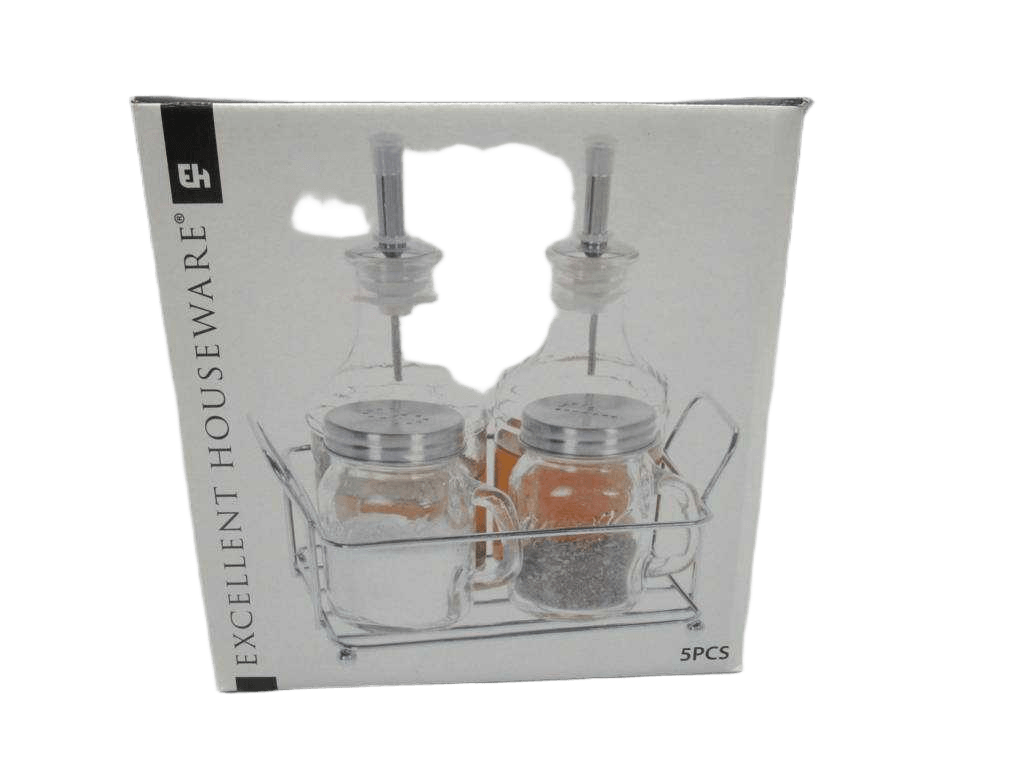 Tableware Cruet Set Glass 5pcs 1cl=