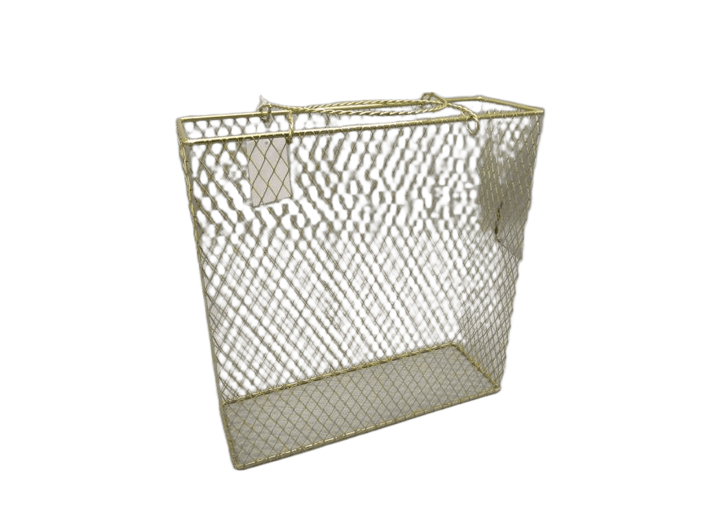 Basket Square Metal Handbag Without Flower 30*10*31 Gold 1cl=