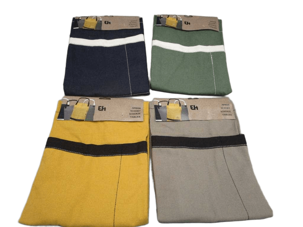 Apron Cotton With Leather 4ass 1cl=
