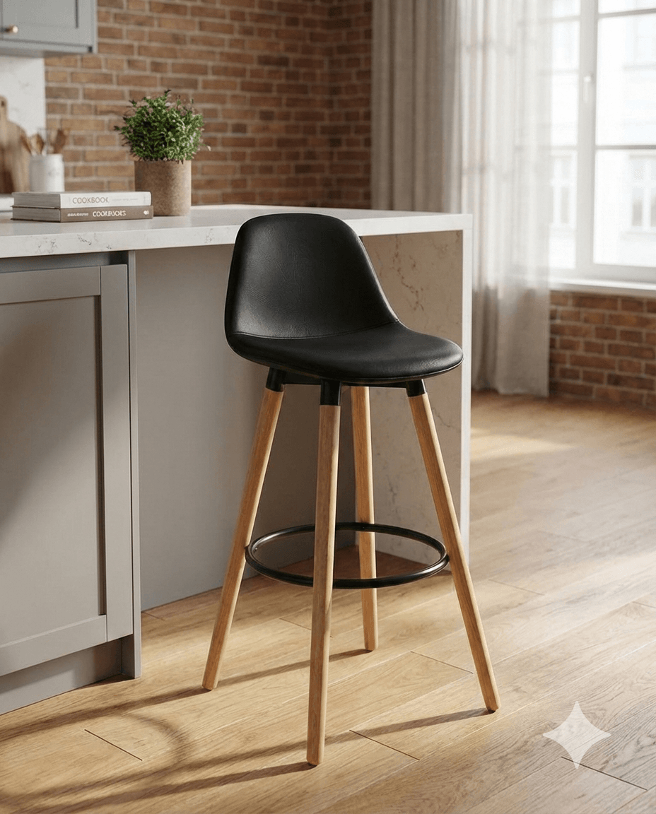 Bar Stool Black Maxon