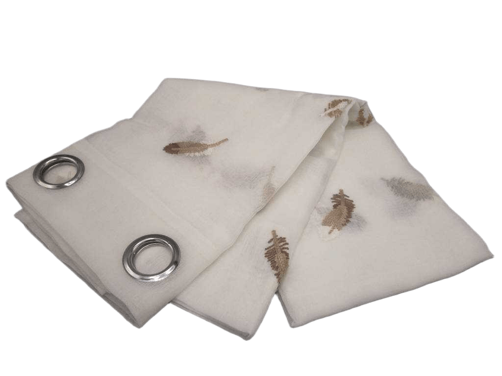 Curtain 140x280 Cm 100% Polyester 8 Ring 75gsm With Packing Hanger Dolly Base Emb High 260cm