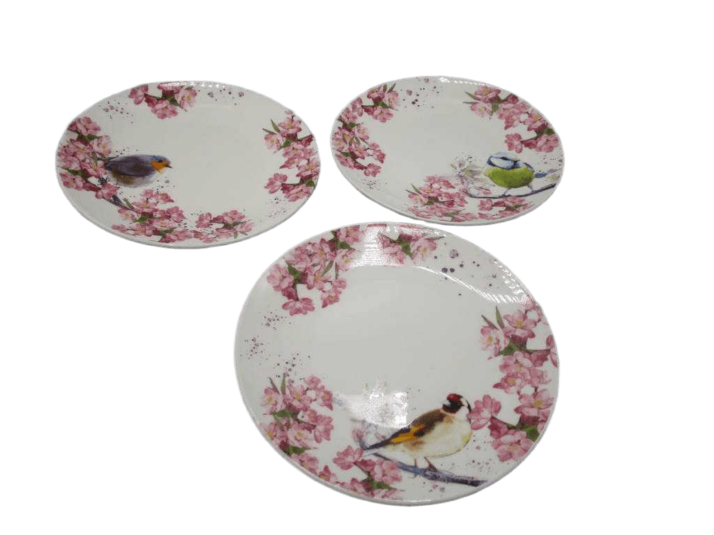 Plate New Bone Porcelain 4ass 1cl=