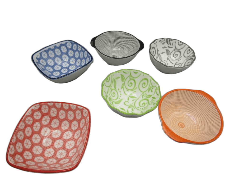 Bowl For Snack Porcelain 6ass