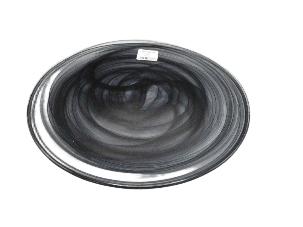 Plate Albat Black And White Centerpiece 43 Black 32.5x2.5 Cm