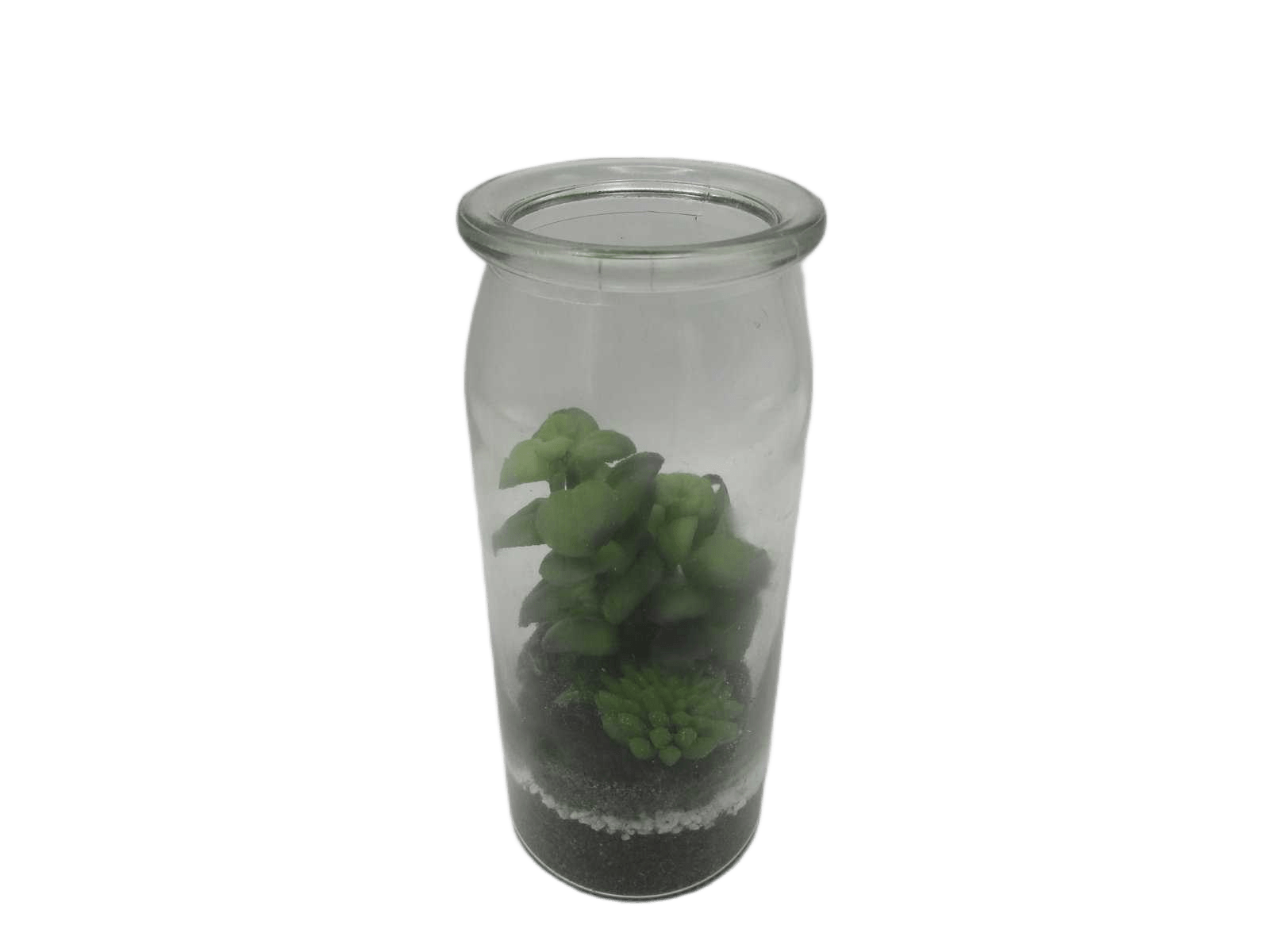 Artificial Plants In Glass Bottle