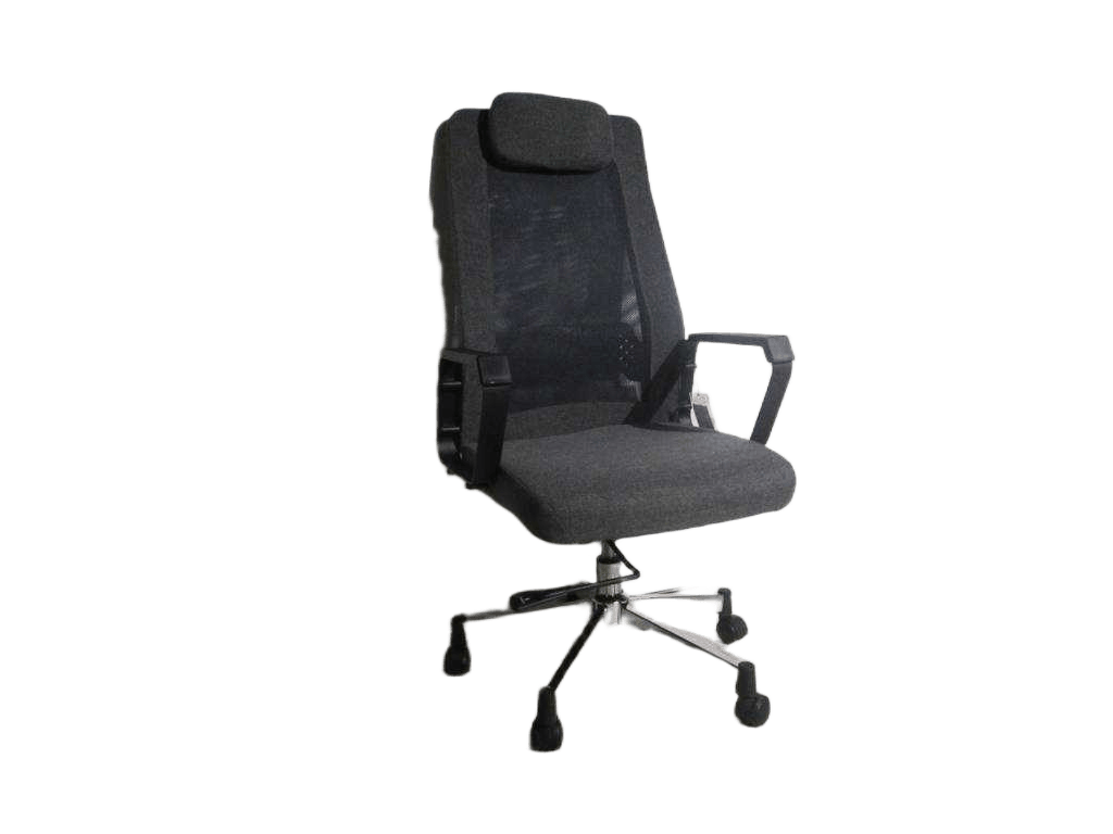 Office Chair Grey Lfhsc-04+ Lfpd-37w58xd58xh113/120.5cmtextile Col Grey