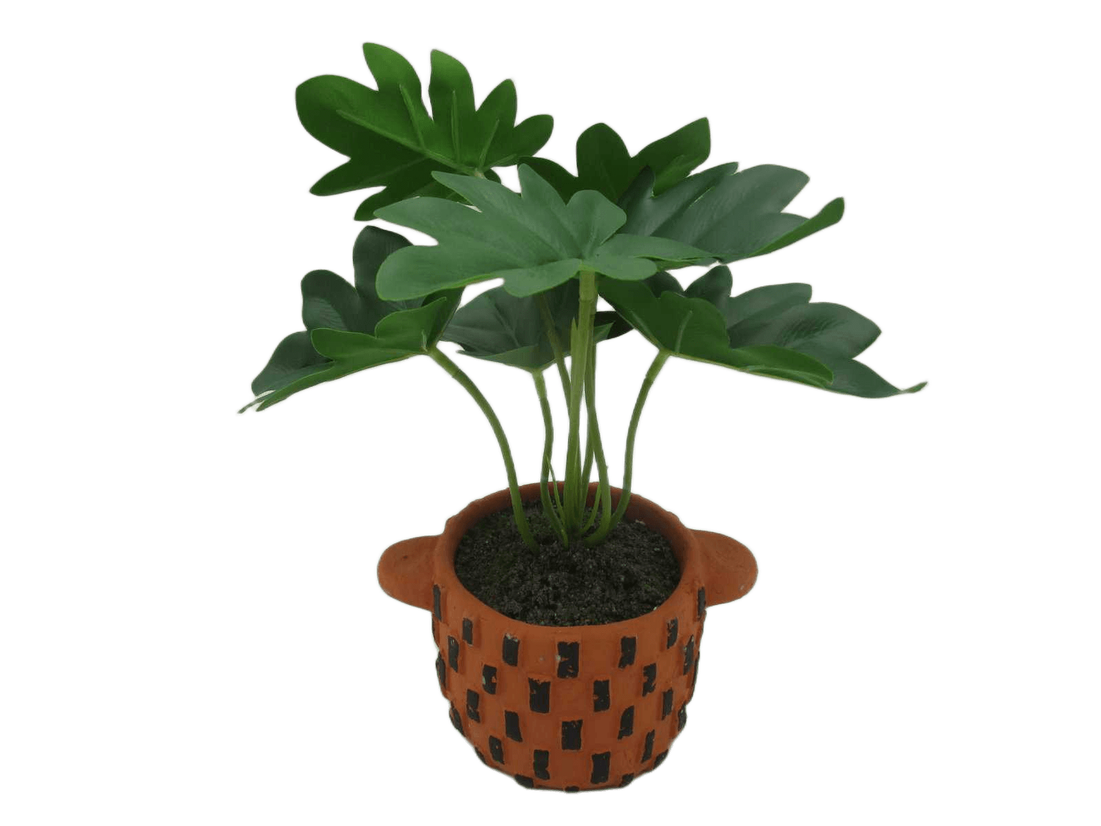 Artificial Greenery In Cement Pot