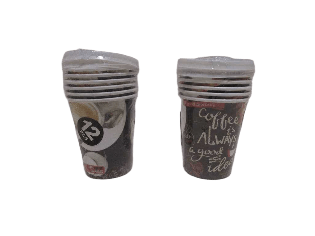 Papercup 240ml 12pcs 2ass