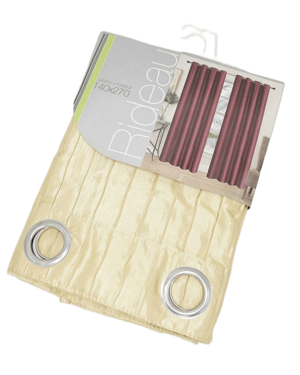 Curtain 140*270, Polyester8 Rings Silver 150gsm140*270gold