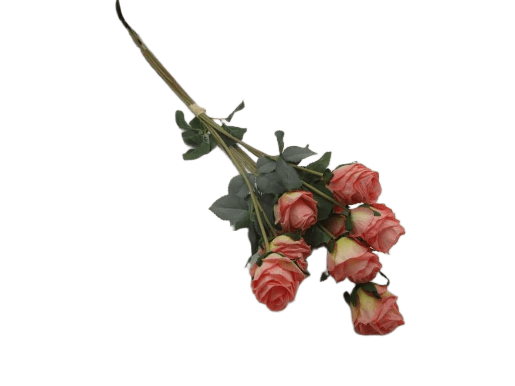 Artificial 70cm Rose Bundle X 10 Heads