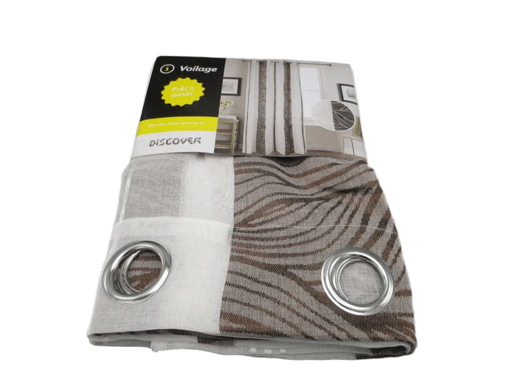 Curtain 8 Rings Cm 100% Polyster Gsm 100 Gr