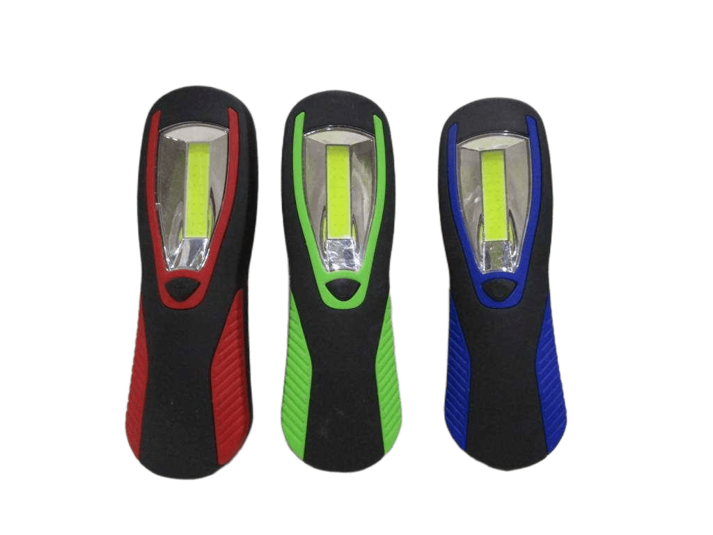 Torch Work Light Cob 3ass Clr