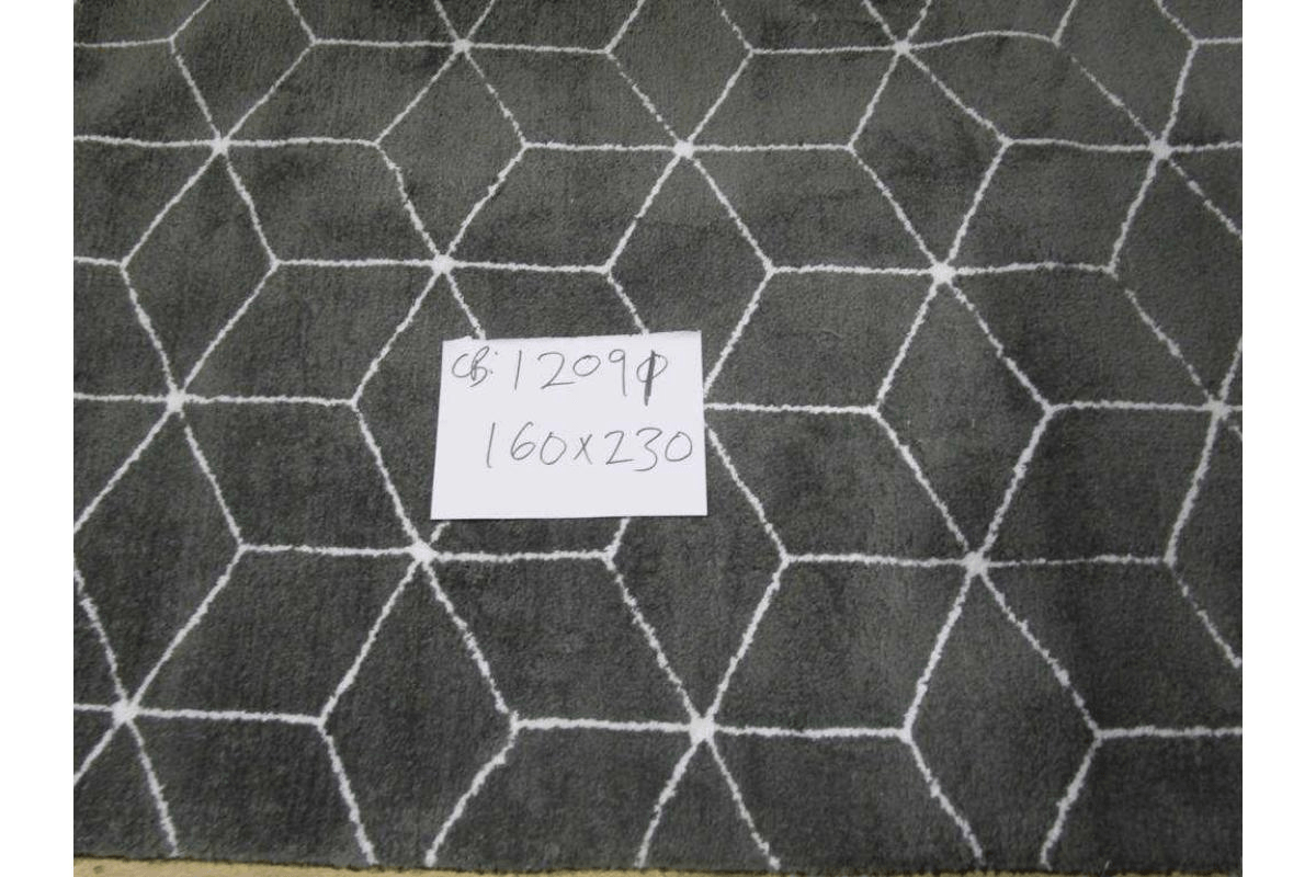 Carpet Microfiber Glamor Design Grey Ivory