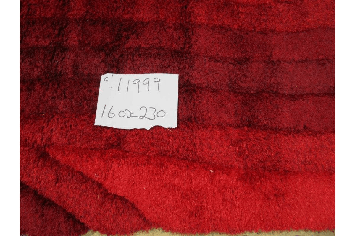 Carpet Polyester Soft & Silk Shaggy 3d Red