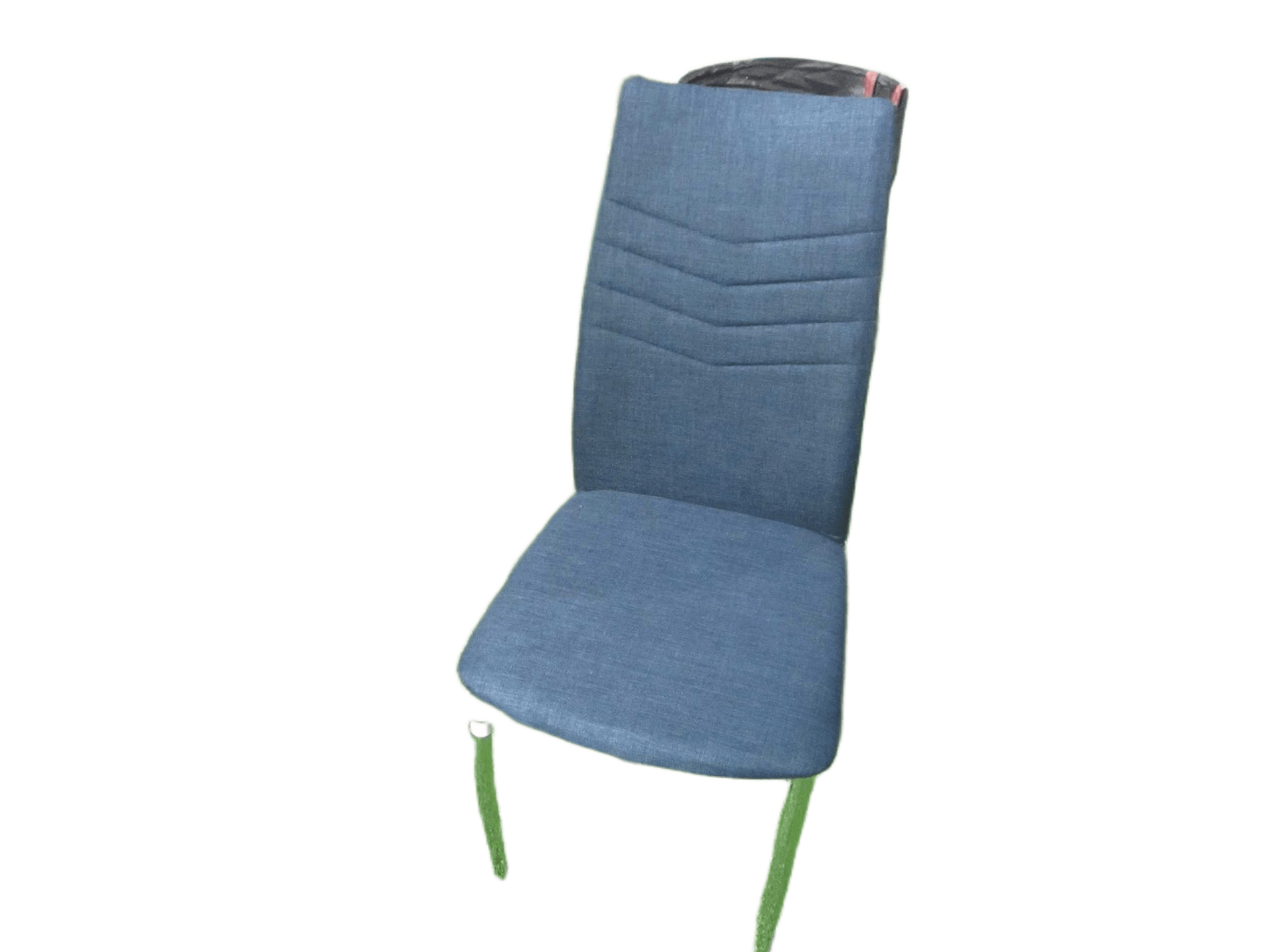 Chair Dining 56x44x97 Cm Chrome Leg Clr Blue Ref Dc-59c /1c-4ac