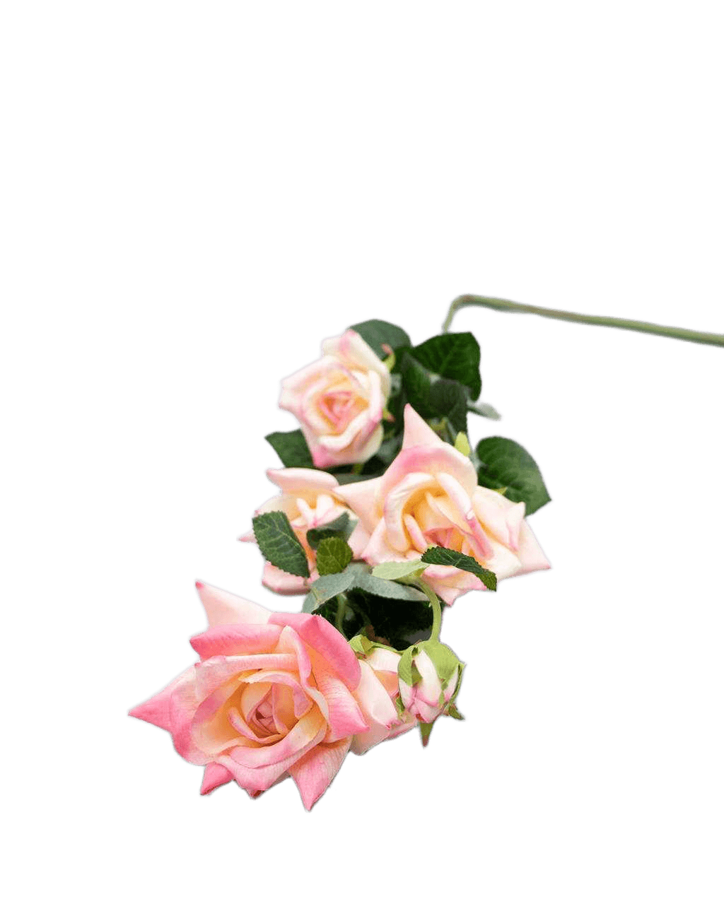 Artificial Rose New Wild Rose X 7 Flowers Pink 87 Cm