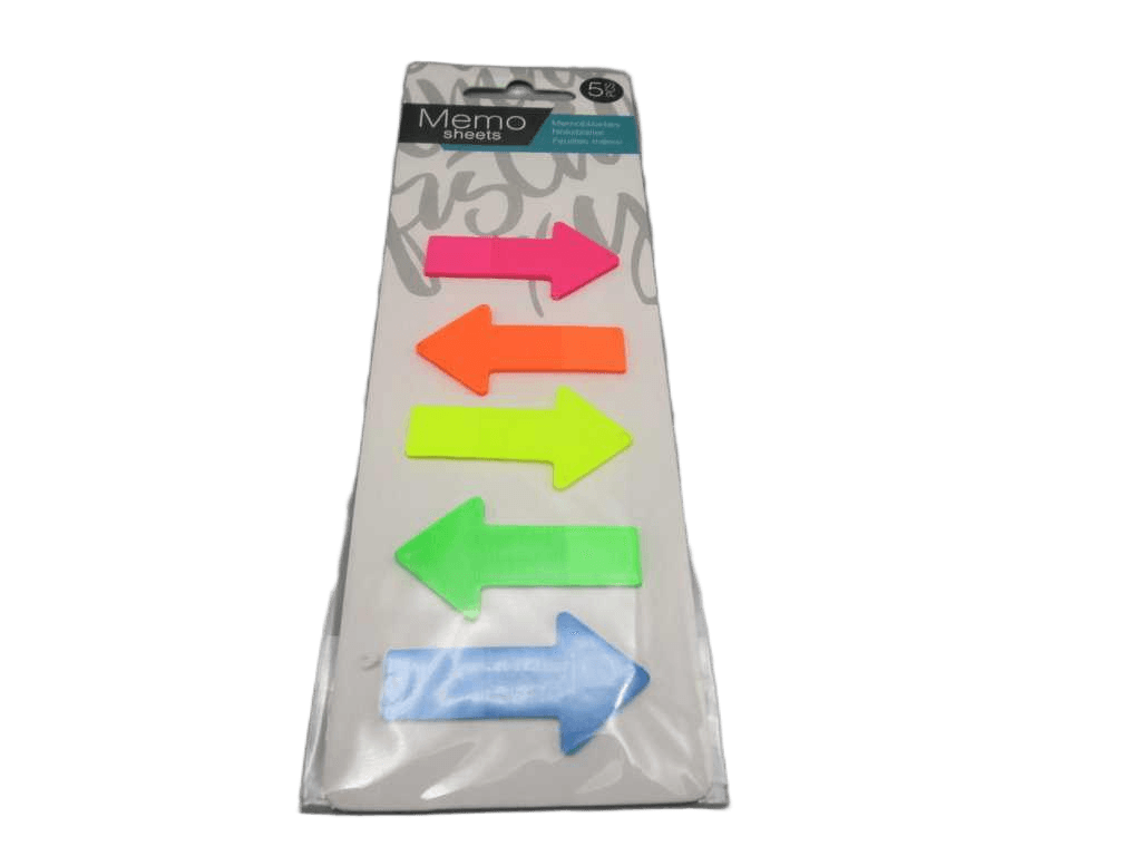 Booknotes Sticky Arrow Shape